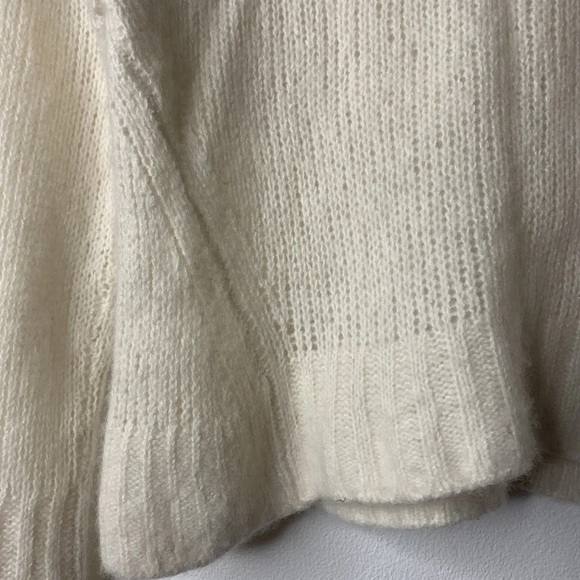 ME+EM Women's Jumper S White Cashmere with Silk Round Neck Pullover - Picture 6 of 12
